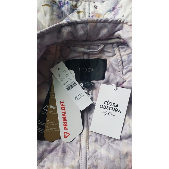 8. J.Crew Flora Obscura X J.Crew quilted reversible wrap jacket with PrimaLoft® - Picture 8 of 9